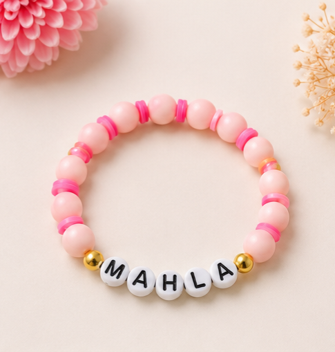 دستبند طرح اسم دلخواه شما ، جنس اعلا با ماندگاری بالا
