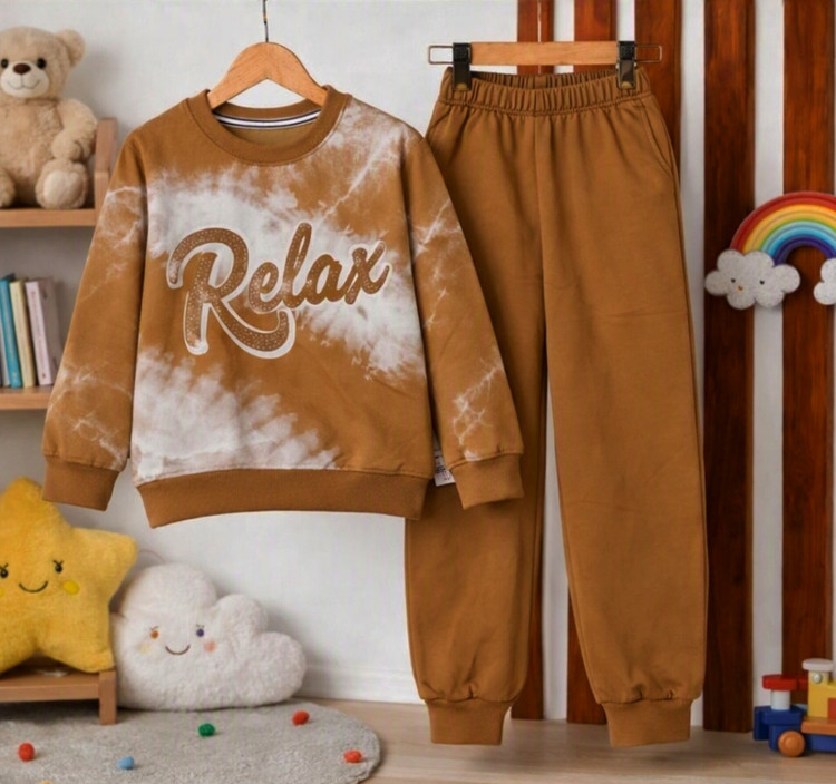 ست بلوز و شلوار پسرانه طرح Relax | دورس دونخ پنبه لاکرا